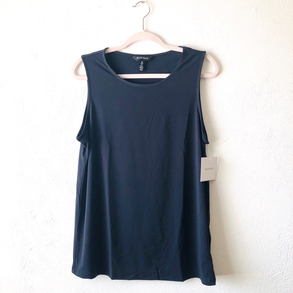 🎉 Final Price NWT Ellen Tracy dark blue tank top